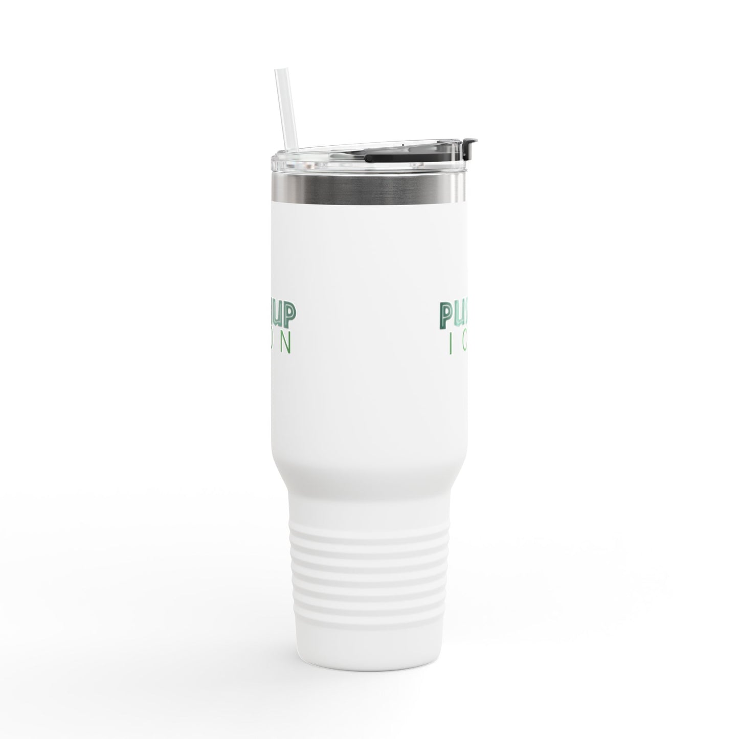 Inspirational Insulated Travel Mug - 40oz with Pushup Icon Design