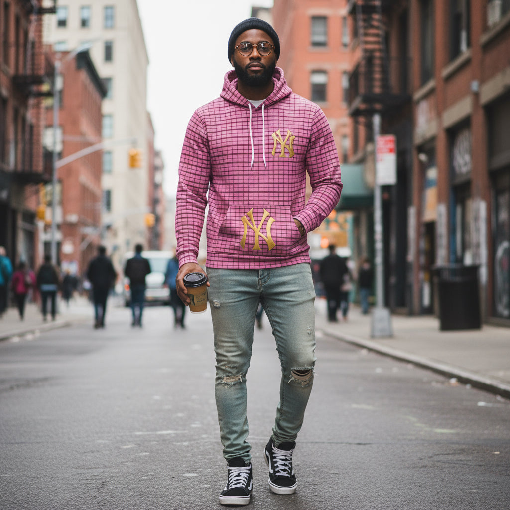 Chic Stripe Fashion Hoodie-Trend Printify