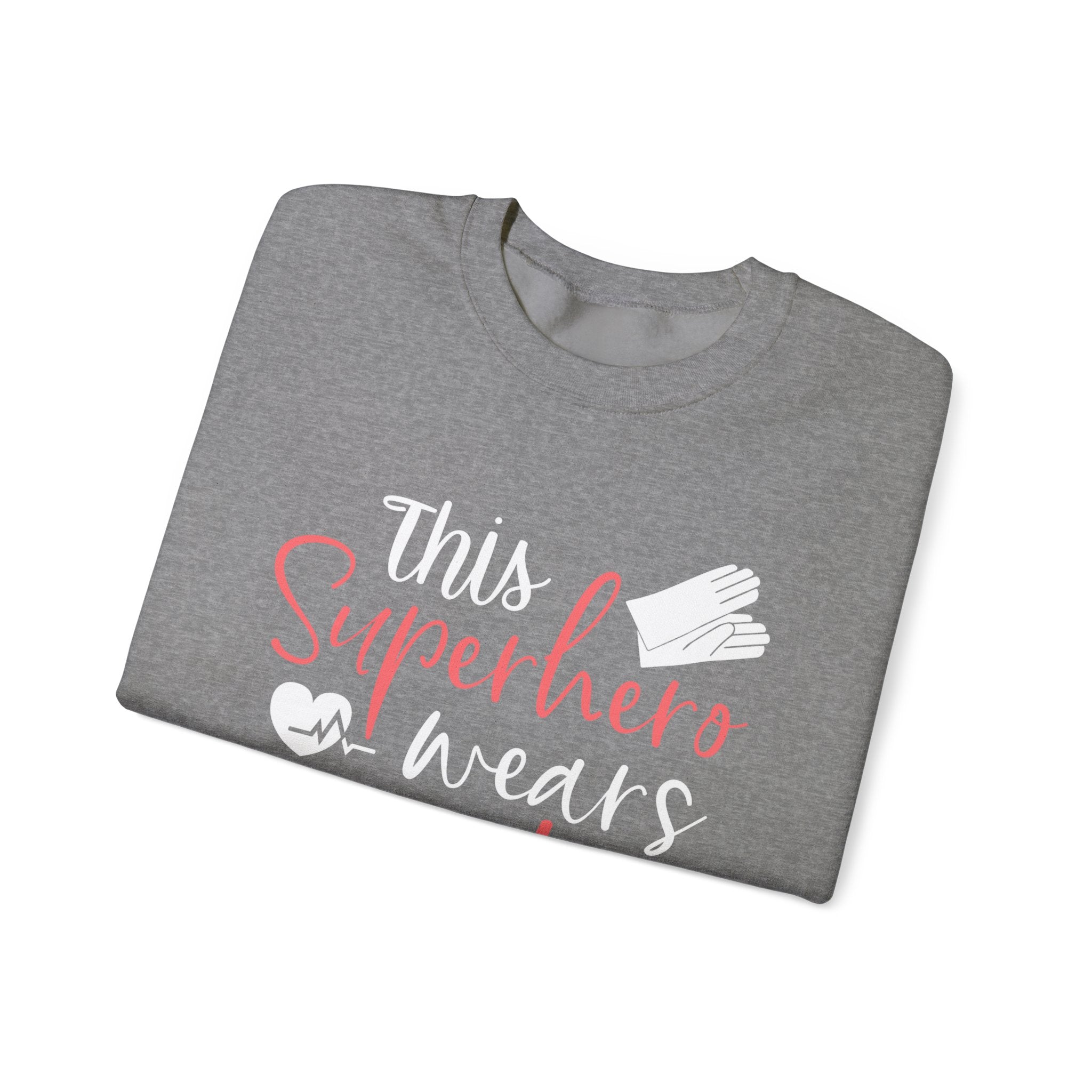 son super-héros porte des gommages Sweat-shirt unisexe 