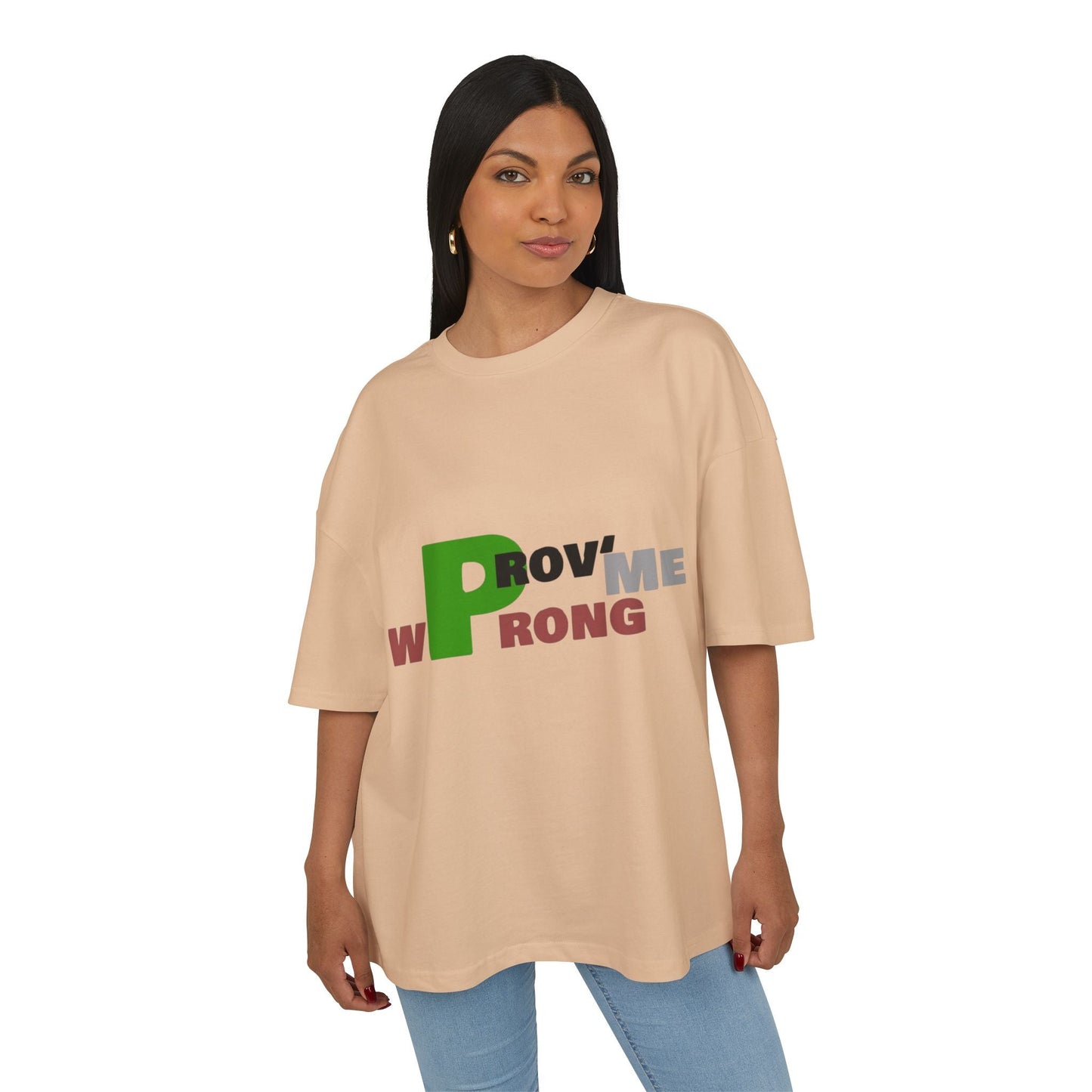 Prove Me Wrong Box Tee, Statement T-Shirt, Casual Wear, Gift for Friends, Motivational Apparel, Unisex Graphic Tee Printify