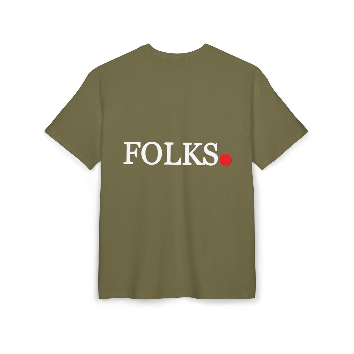 Oversized Tee with Bold Red Dot, Everyday Tee Printify