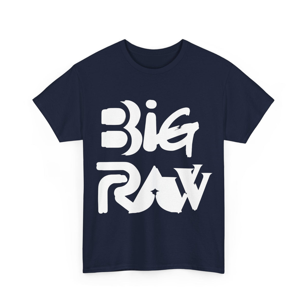 Big Raw Unisex Heavy Cotton Tee, Casual Streetwear Shirt, Gift for Him or Her, Everyday Fashion, Graphic Tee, Trendy Apparel Printify