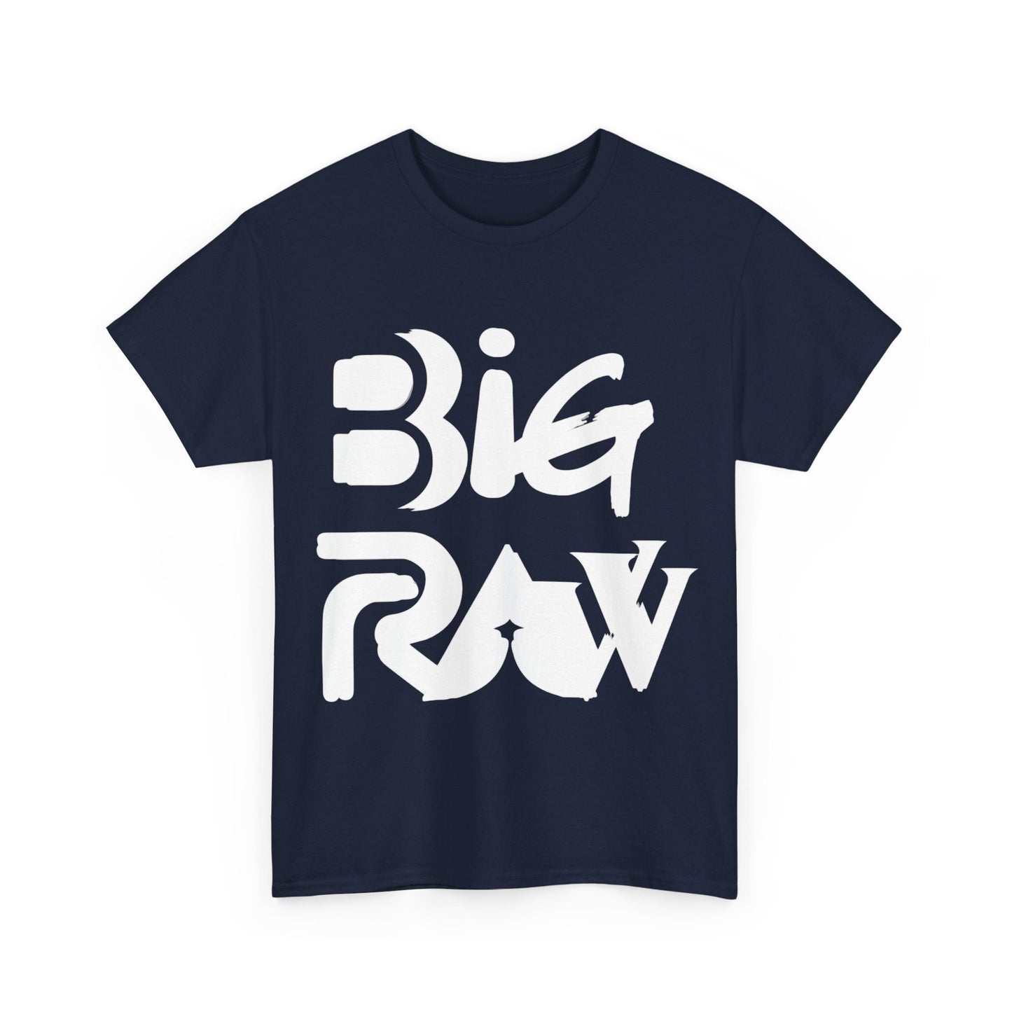 Big Raw Unisex Heavy Cotton Tee, Casual Streetwear Shirt, Gift for Him or Her, Everyday Fashion, Graphic Tee, Trendy Apparel Printify