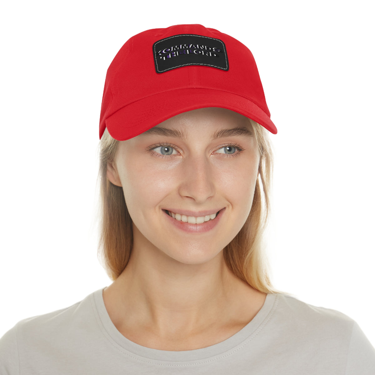 Dad Hat - Kommands The Lord Leather Patch Cap