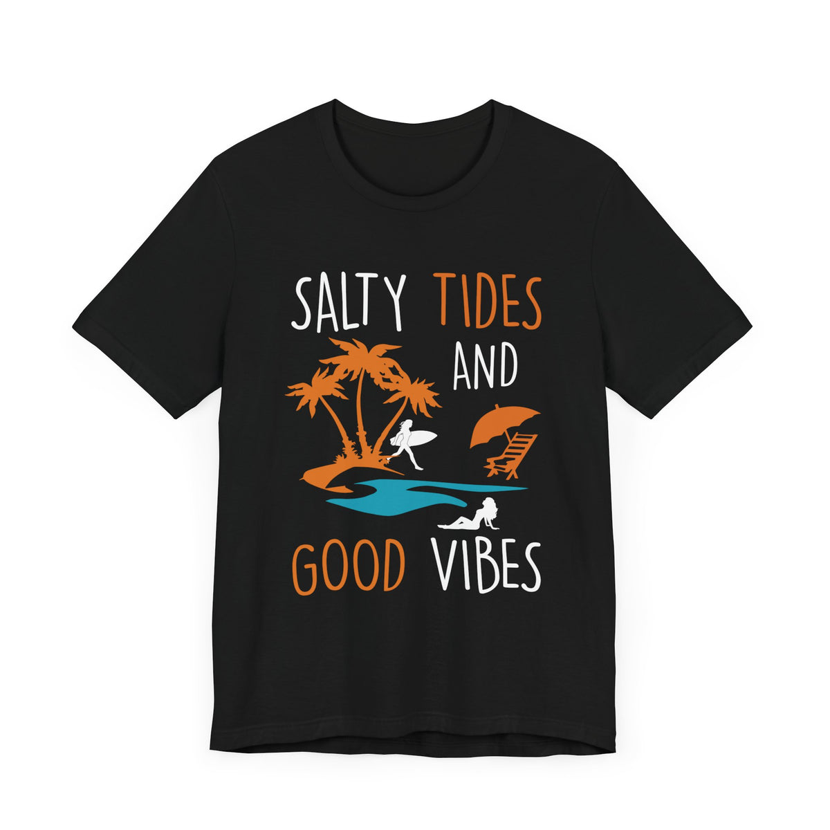 Marées salées et bonnes vibrations Tee unisexe 