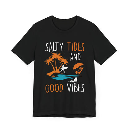 Marées salées et bonnes vibrations Tee unisexe 