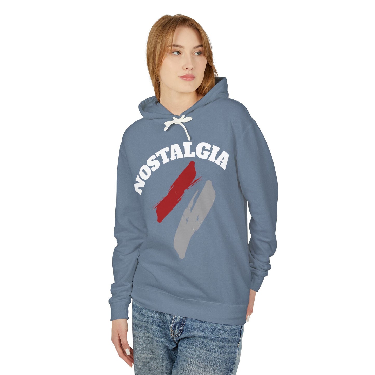 Nostalgia Hoodie: Unisex Lightweight Sweatshirt for Cool Days, Casual Wear, Gift for Friends, Retro Aesthetic, Perfect for Spring Printify