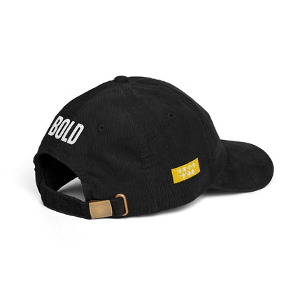 Bold Corduroy  Statement Hat, Embroidered Printify