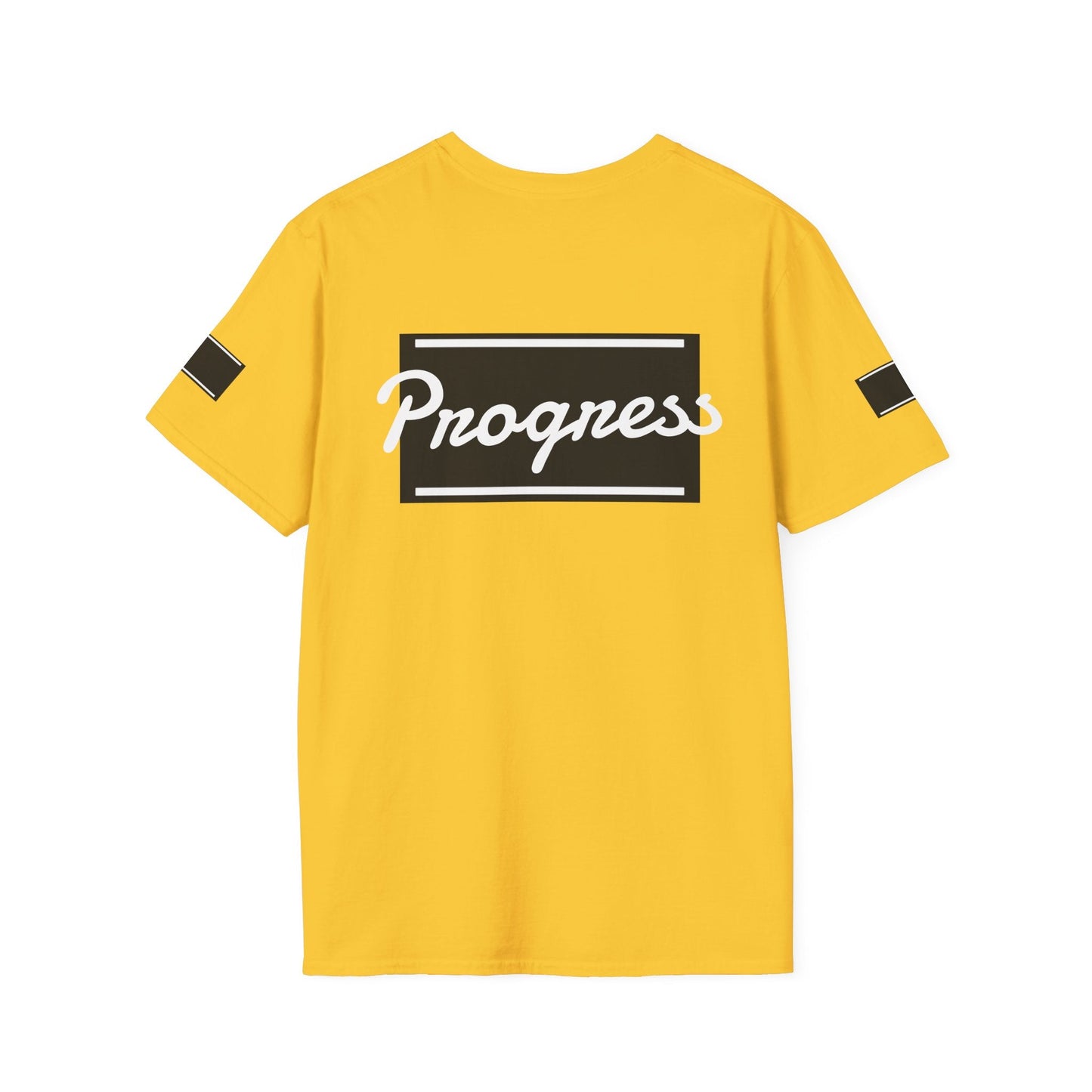 Motivational Unisex Softstyle T-Shirt | Progress Tee, Gift for Teens, Casual Wear, Workout Shirt, Inspirational Apparel Printify