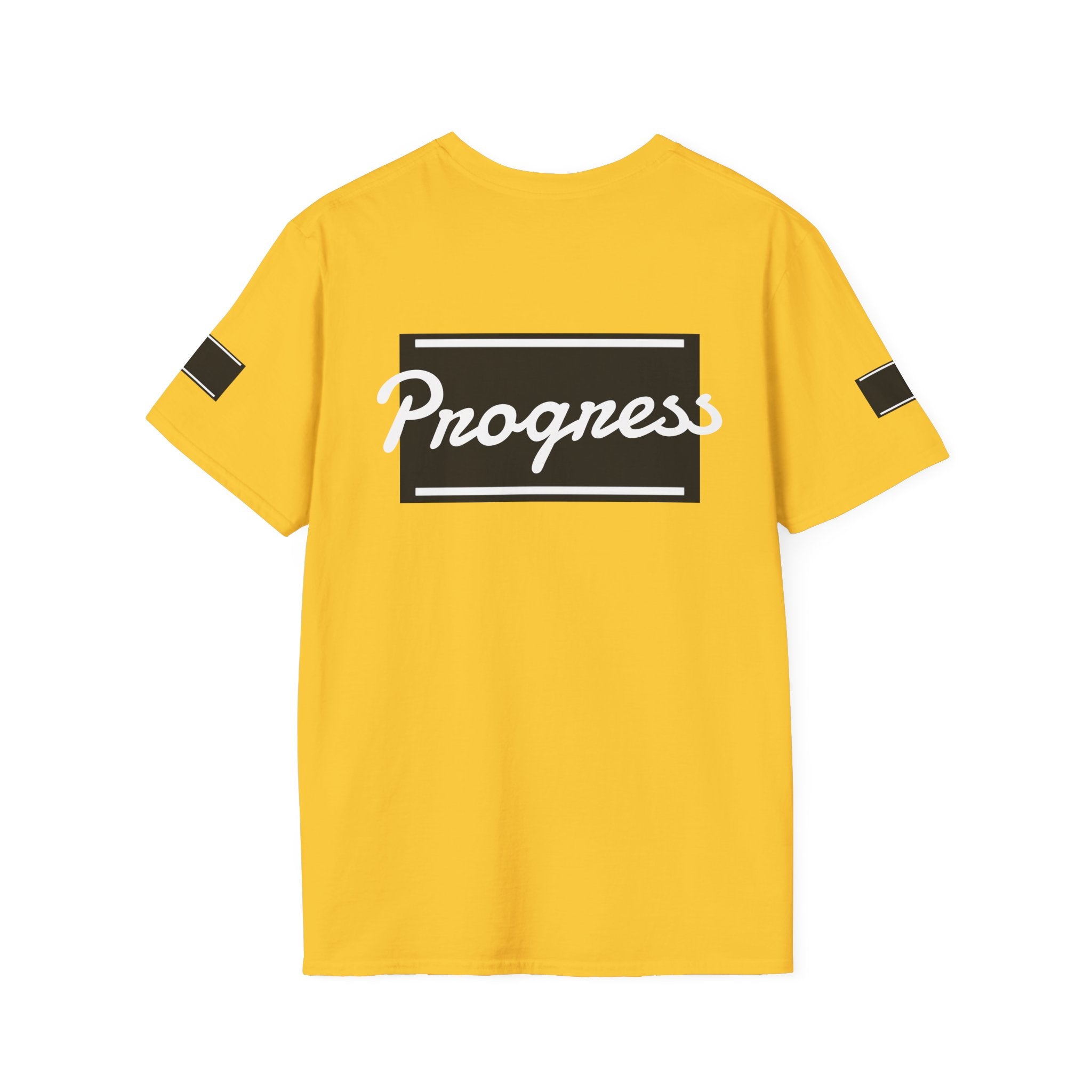 Motivational Unisex Softstyle T-Shirt | Progress Tee, Gift for Teens, Casual Wear, Workout Shirt, Inspirational Apparel Printify