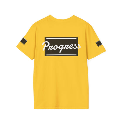 Motivational Unisex Softstyle T-Shirt | Progress Tee, Gift for Teens, Casual Wear, Workout Shirt, Inspirational Apparel Printify