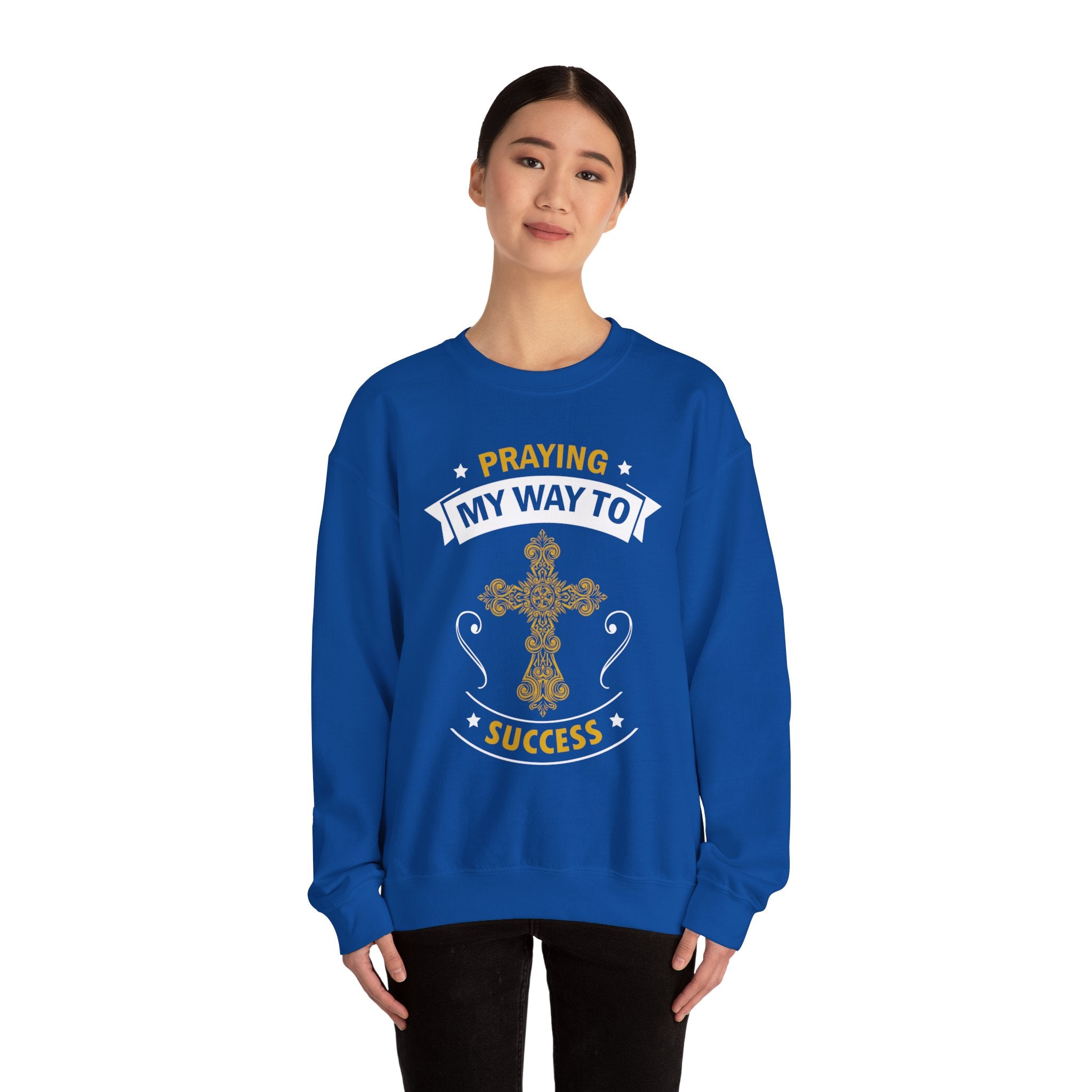 Prier mon chemin vers le succès Sweat-shirt unisexe 