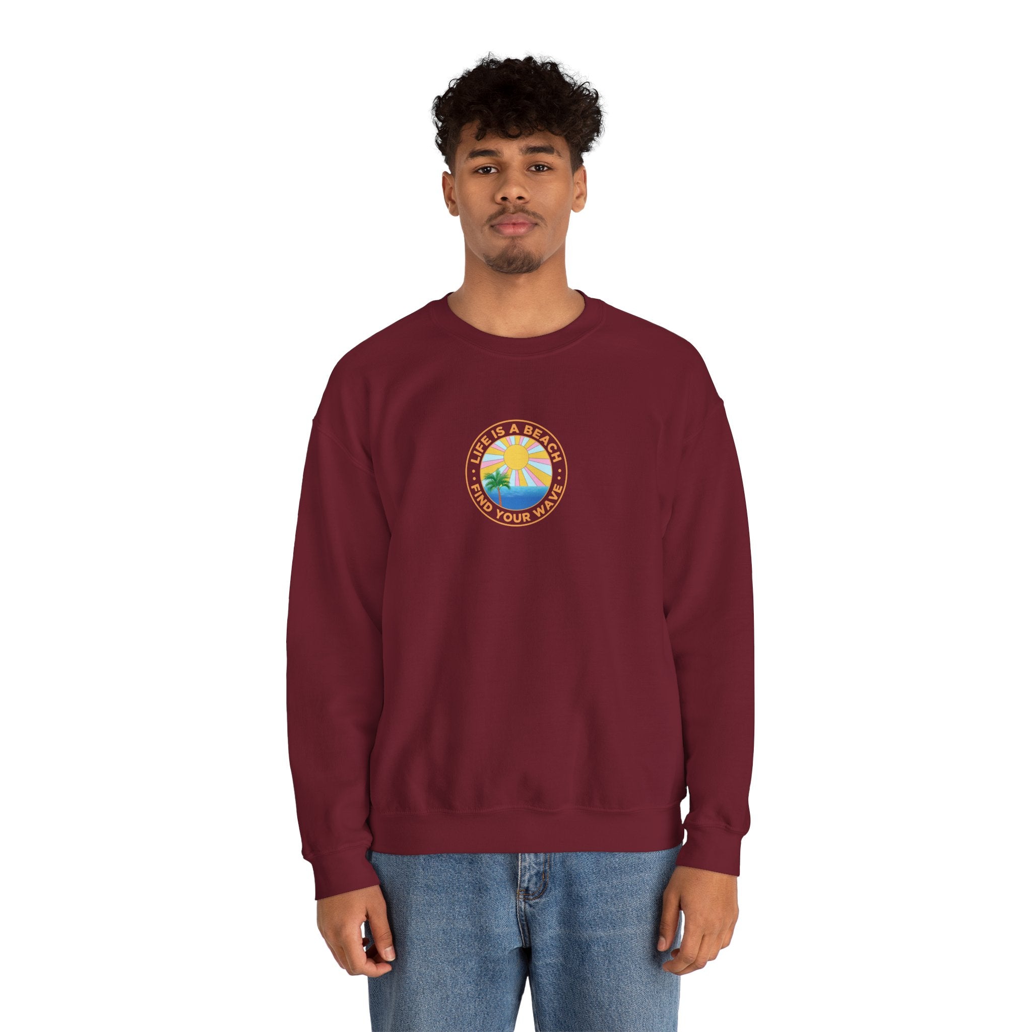 La vie est un sweat-shirt unisexe de plage 