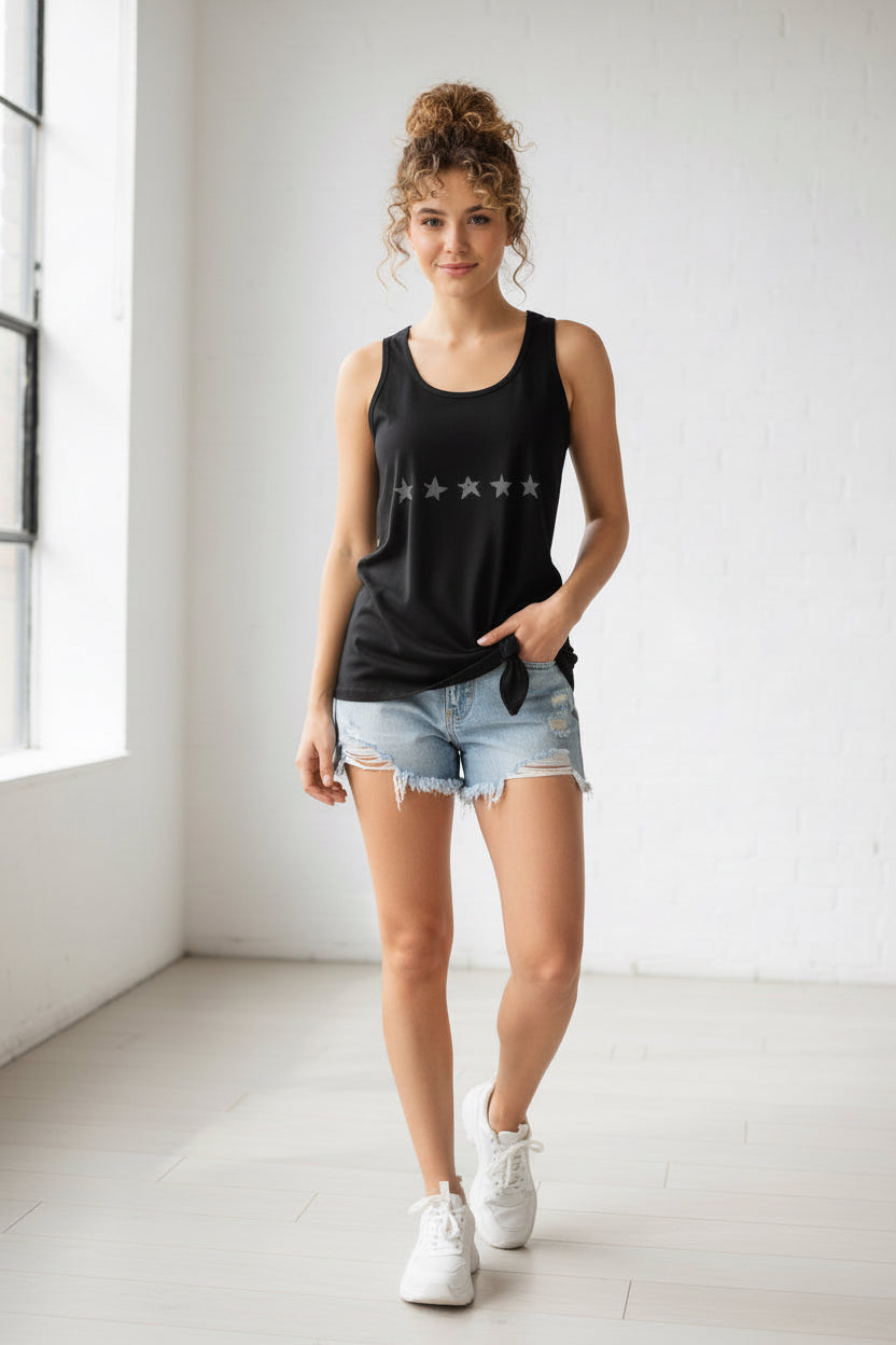 Sterne ( Stars) Women's  Rib Tank Slim Fit