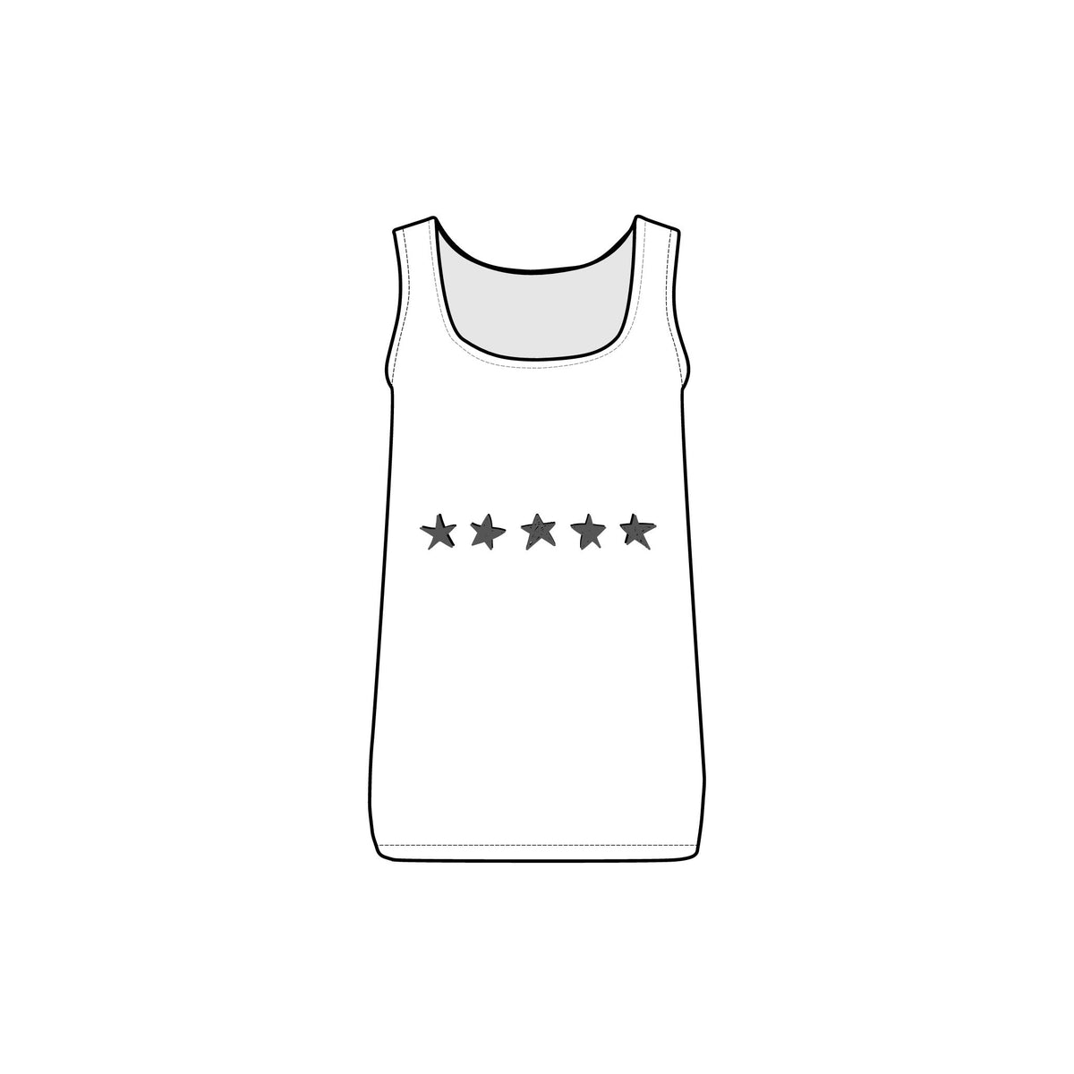 Sterne ( Stars) Women's  Rib Tank Slim Fit
