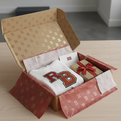 Letterman RB Hoodie — Garment-Dyed Athletic Pullover Printify