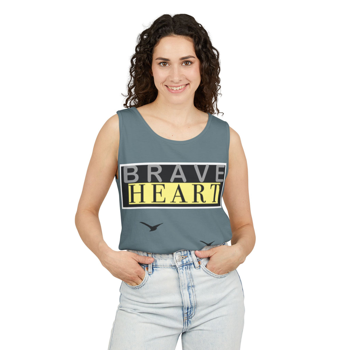 Brave Heart Tank Top | Unisex Garment-Dyed Tee