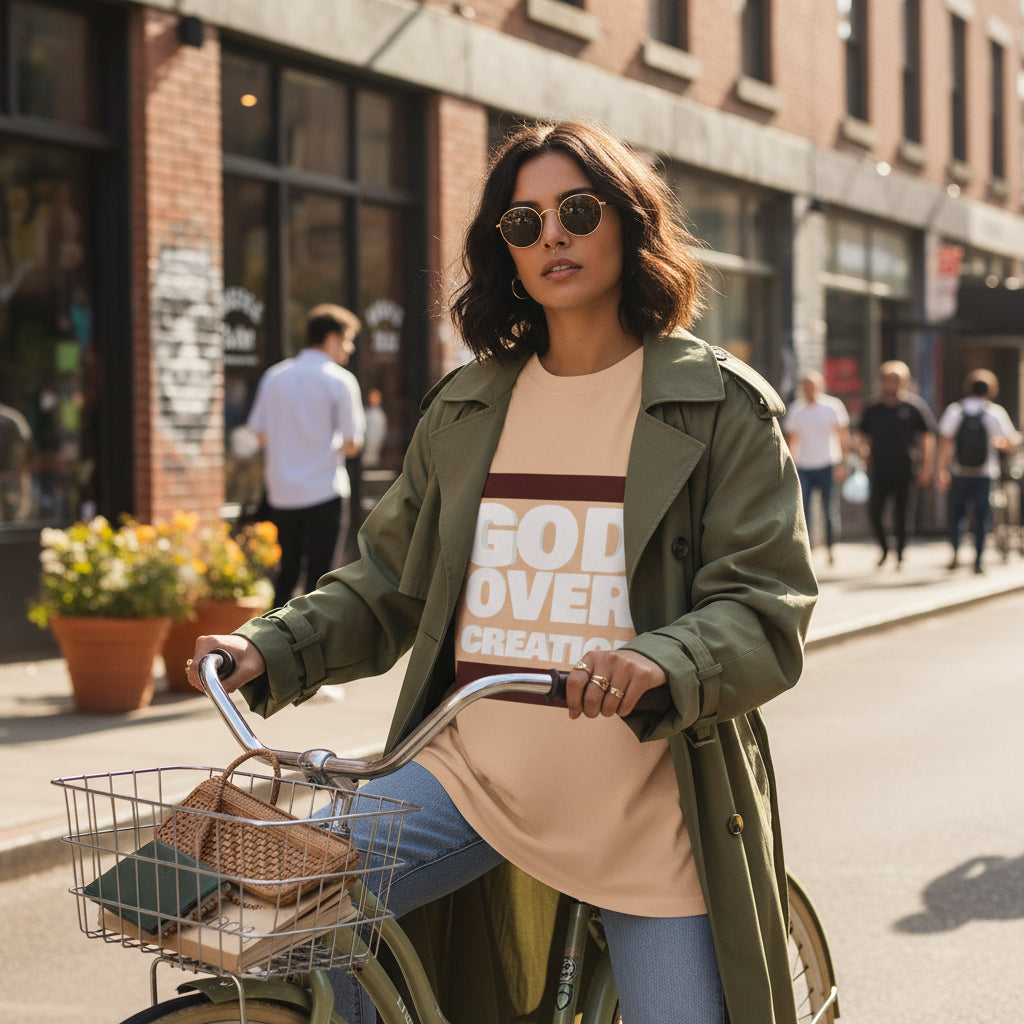 T-Shirt - Unisex Ultra Heavy Cotton Box Tee - God over Creation Printify