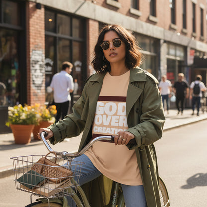 T-Shirt - Unisex Ultra Heavy Cotton Box Tee - God over Creation Printify