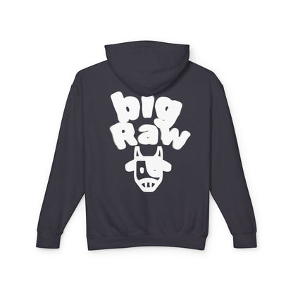Big Raw Unisex Lightweight Hooded Sweatshirt - Cozy Casual Wear, Perfect for Everyday Use, Gift for Friends, Trendy Hoodie