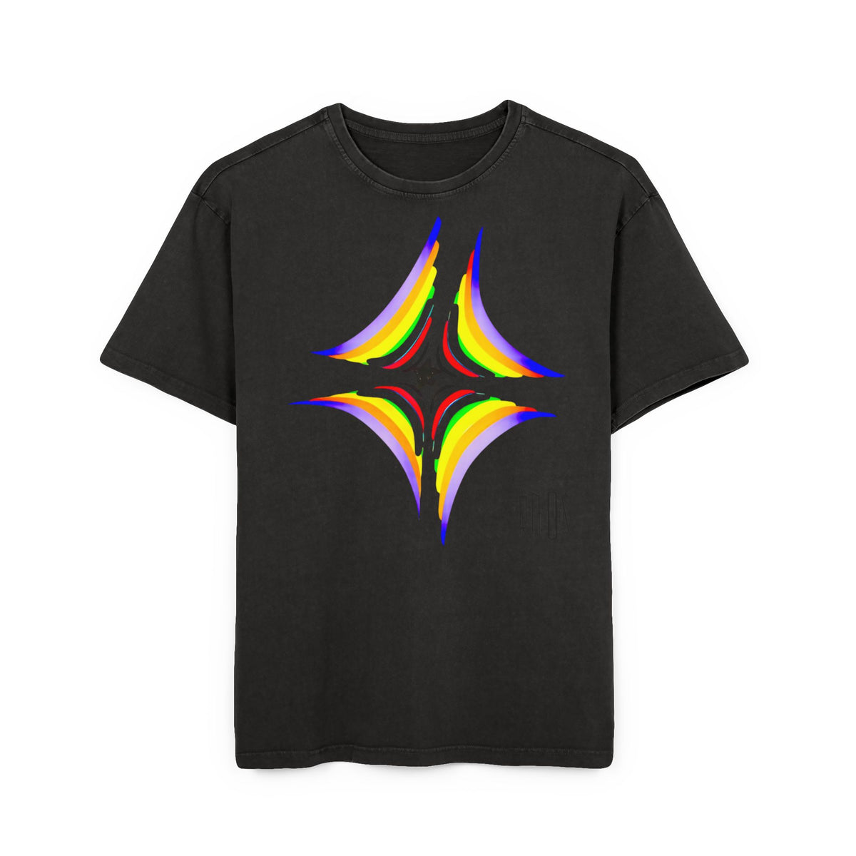 Acid Washed Heavy Oversize Tee-Inner core design