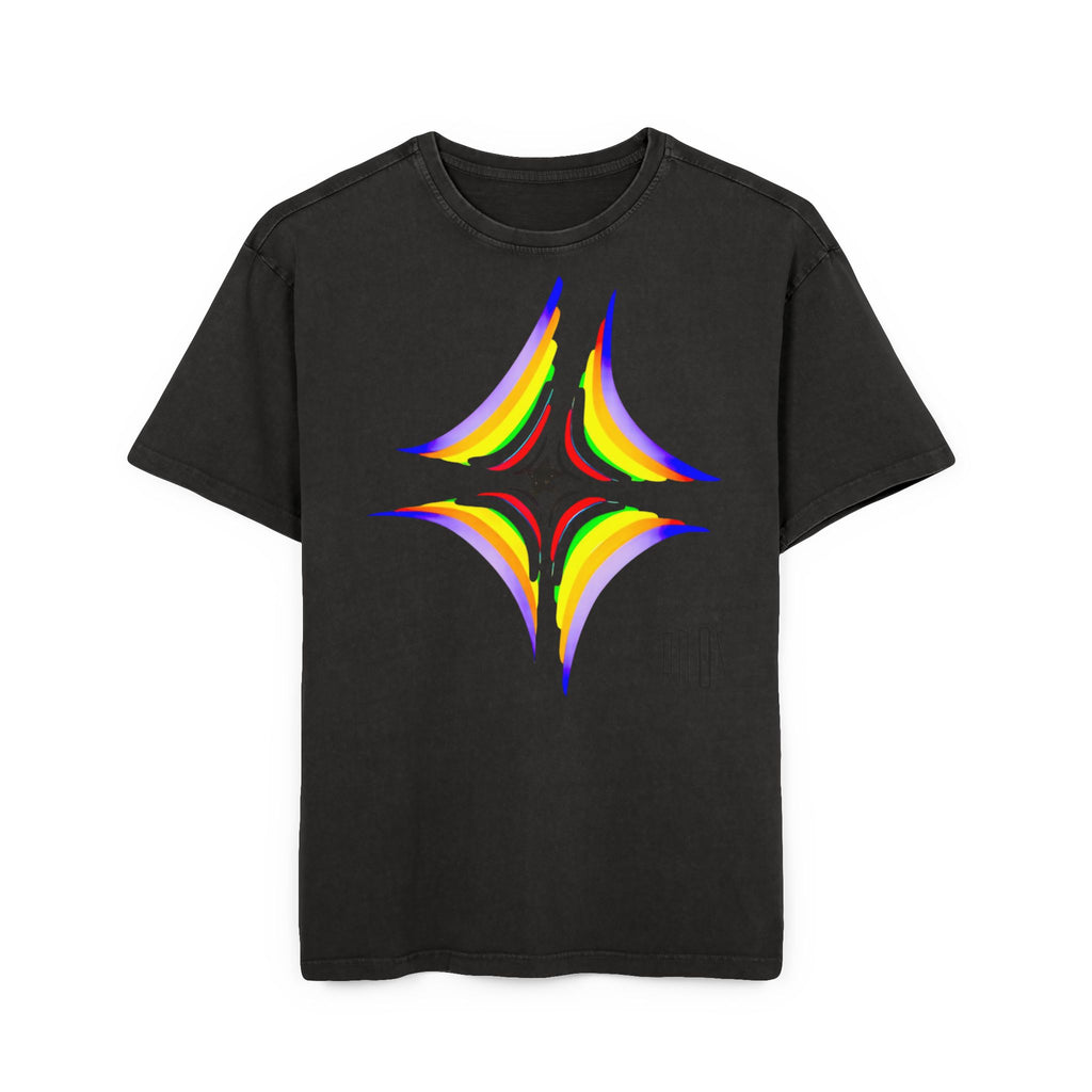 Acid Washed Heavy Oversize Tee-Inner core design