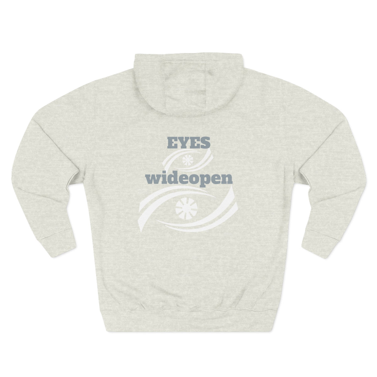 Fleece Hoodie, Cozy Warmth, Casual Style, Perfect for All Seasons, Gift for Friends, EYES wideopen Design