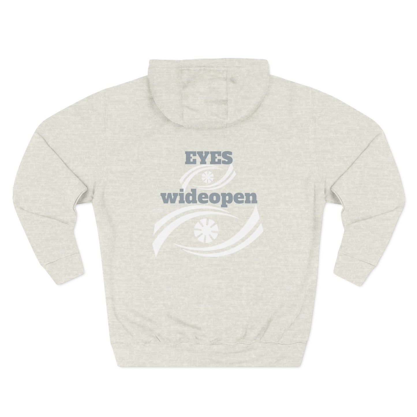 Fleece Hoodie, Cozy Warmth, Casual Style, Perfect for All Seasons, Gift for Friends, EYES wideopen Design