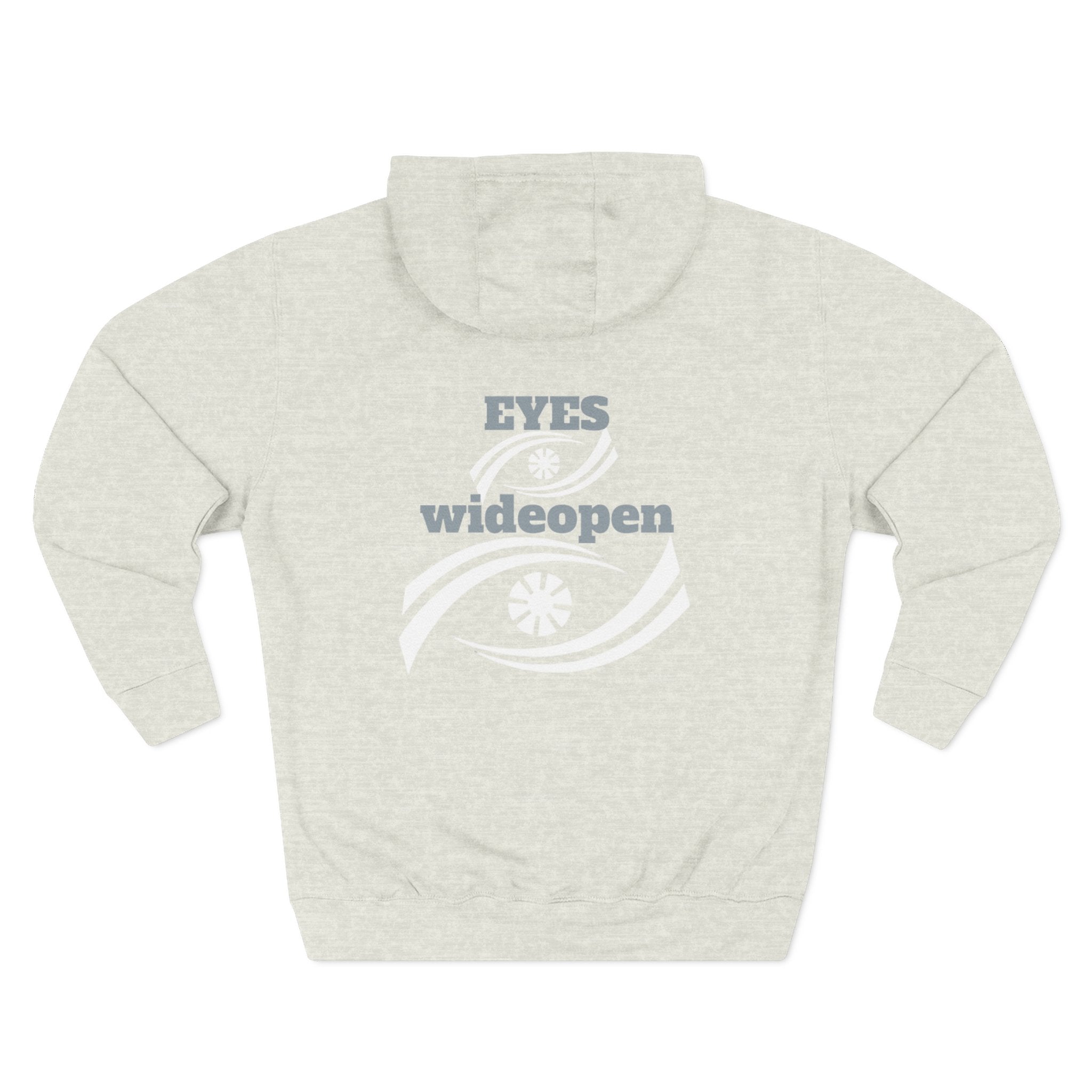 Fleece Hoodie, Cozy Warmth, Casual Style, Perfect for All Seasons, Gift for Friends, EYES wideopen Design