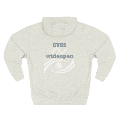 Fleece Hoodie, Cozy Warmth, Casual Style, Perfect for All Seasons, Gift for Friends, EYES wideopen Design