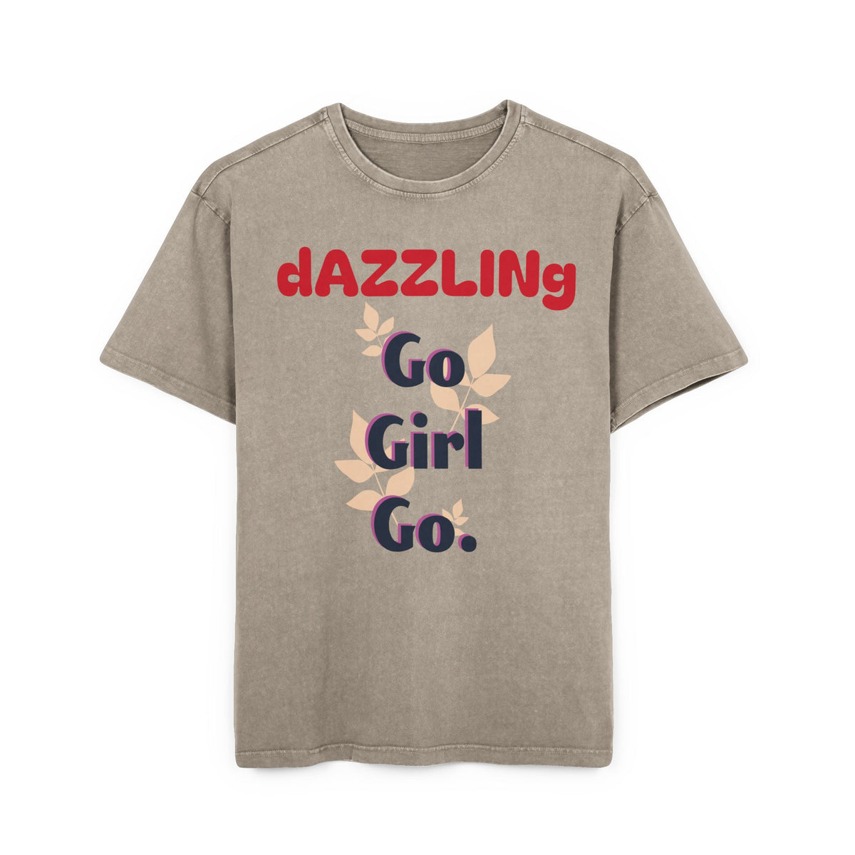 Oversize Tee - Dazzling 'Go Girl Go' Design