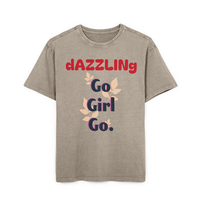 Oversize Tee - Dazzling 'Go Girl Go' Design