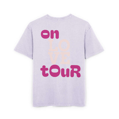 Oversized Tee On Love Tour Acid Washed Men's T-Shirt