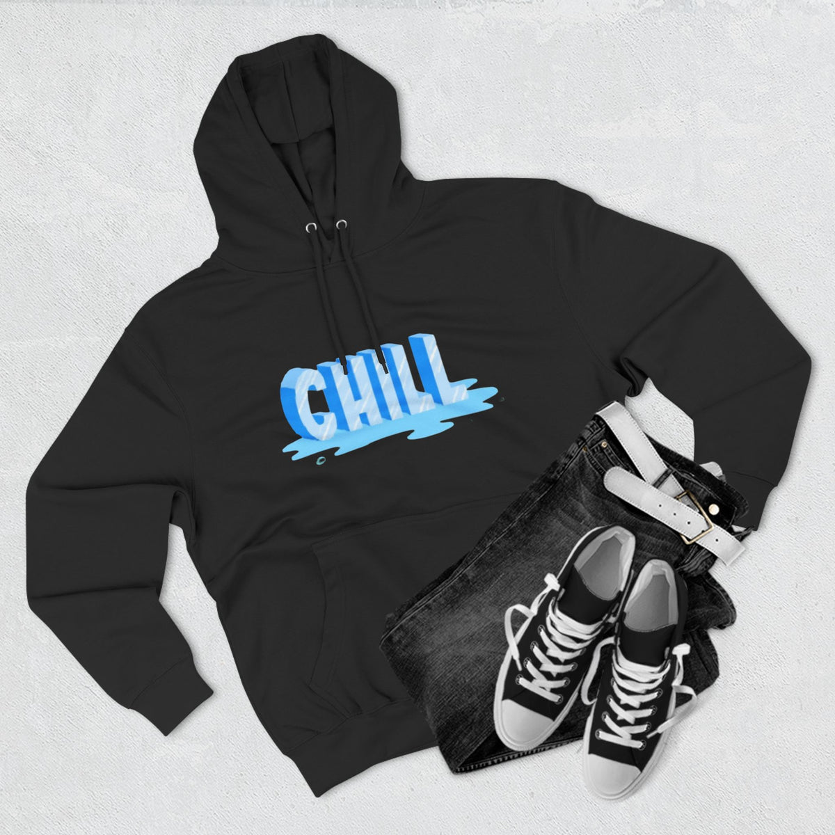Unis x Three-Panel Fleece Chill Hoodie