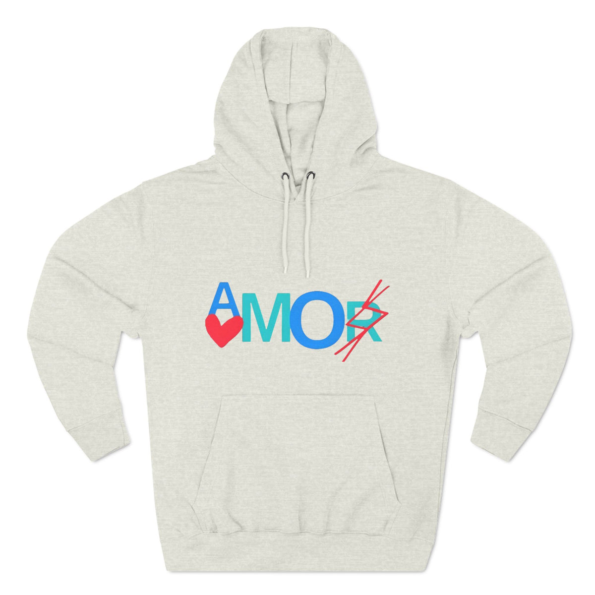 Amor Three-Panel Fleece Hoodie