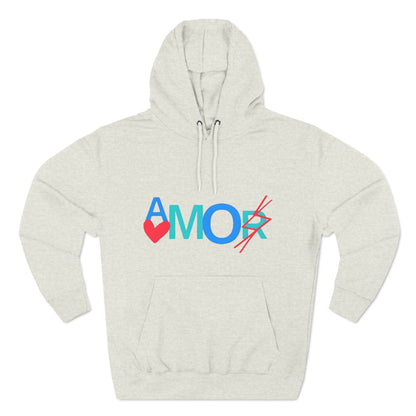 Amor Three-Panel Fleece Hoodie
