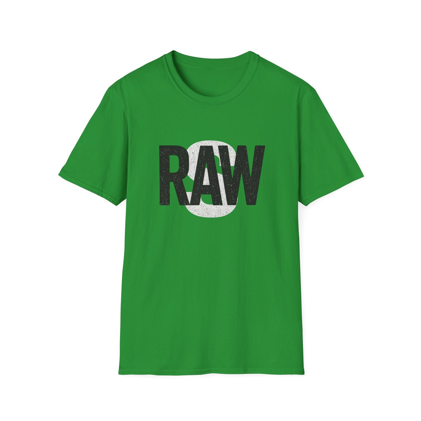 RAW Unisex Softstyle T-Shirt, Casual Graphic Tee, Everyday Wear, Gift for Him or Her, Streetwear Fashion, Summer Essential Printify