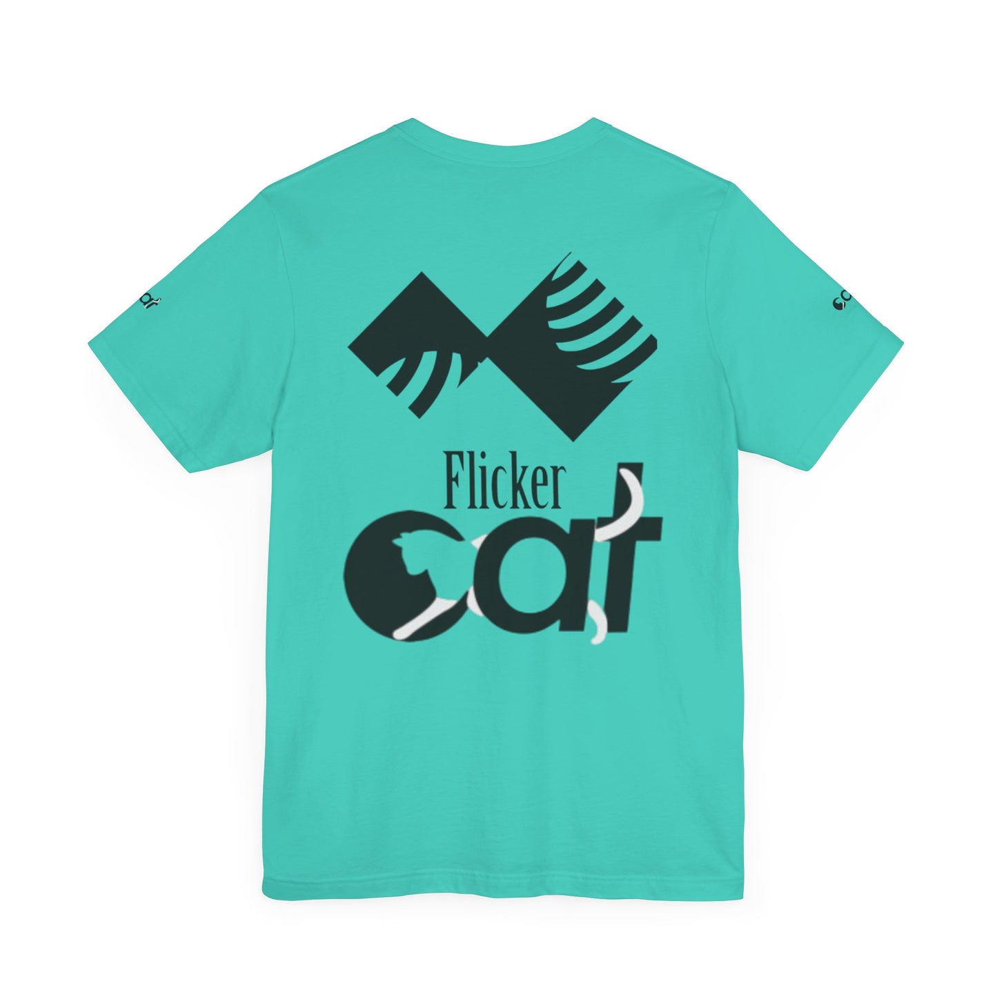 Flicker Cat Graphic Tee - Unisex Jersey Short Sleeve T-Shirt for Cat Lovers
