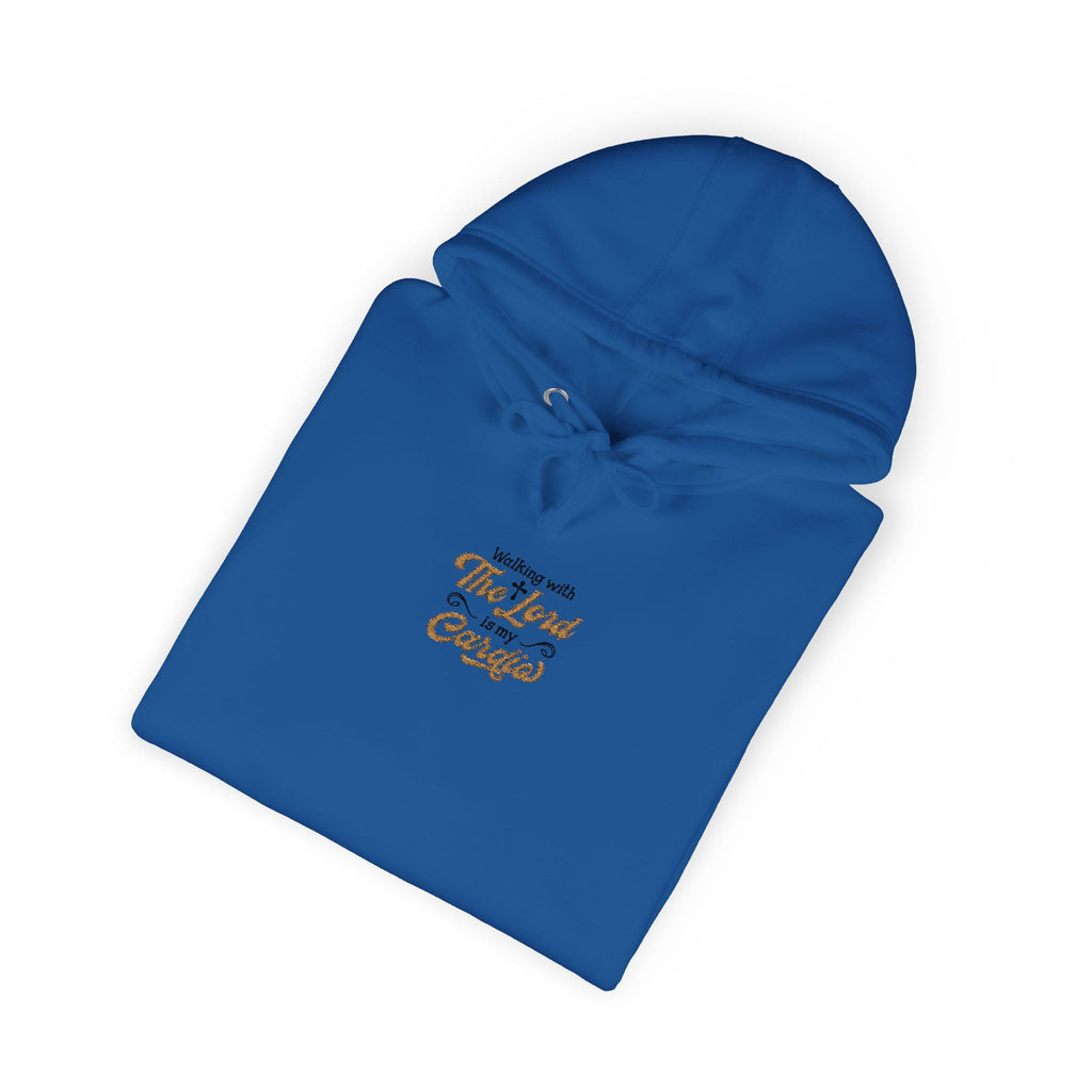 Religious Fleece Hoodie - Walking with the Lord Printify