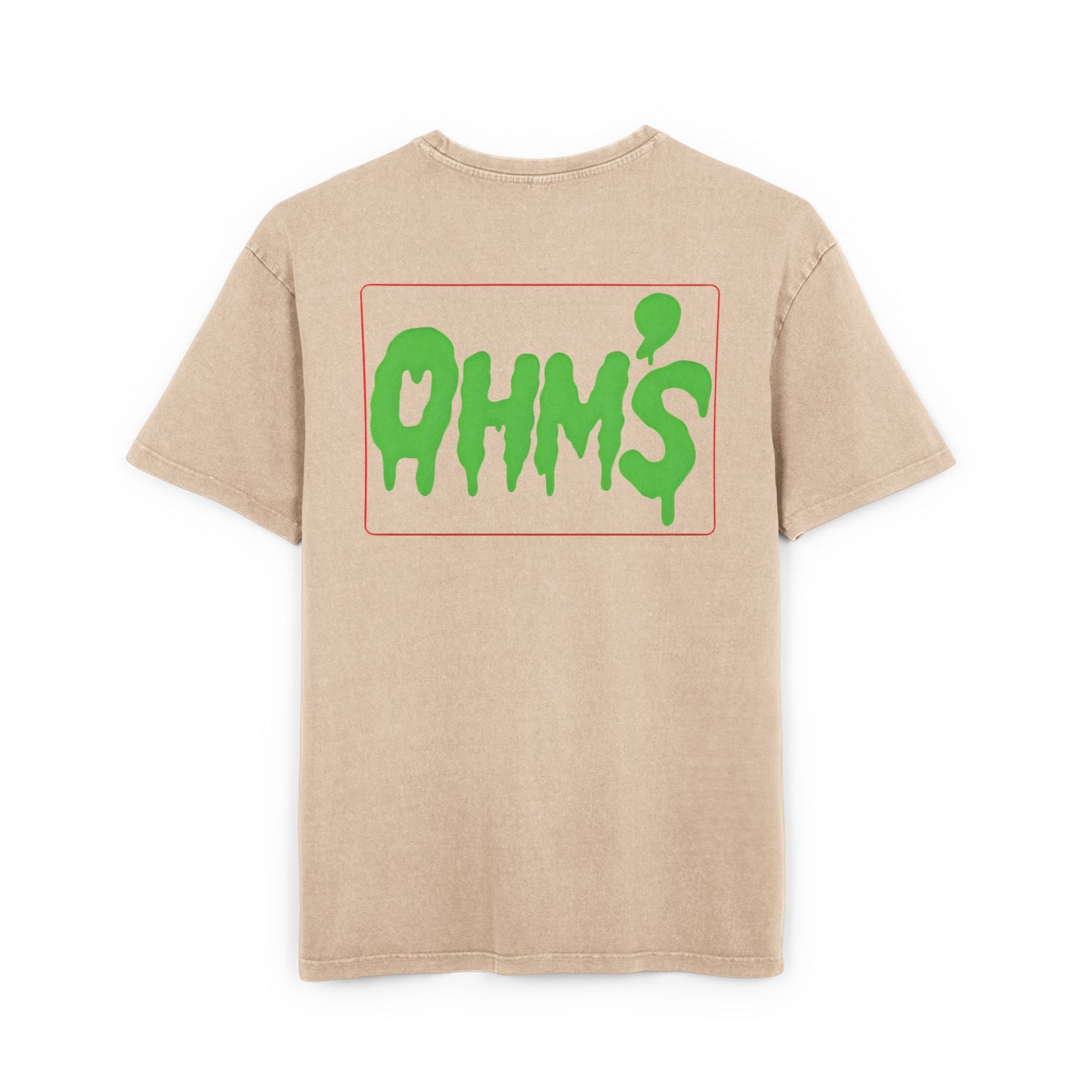 T-Shirt Olm’s Mann Acid Washed Heavy Oversize Tee for Men