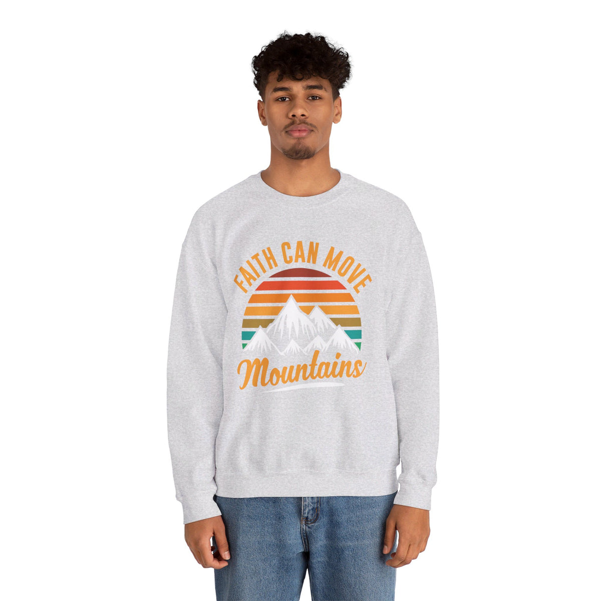 Faith Can Move Mountains Sweat-shirt unisexe 