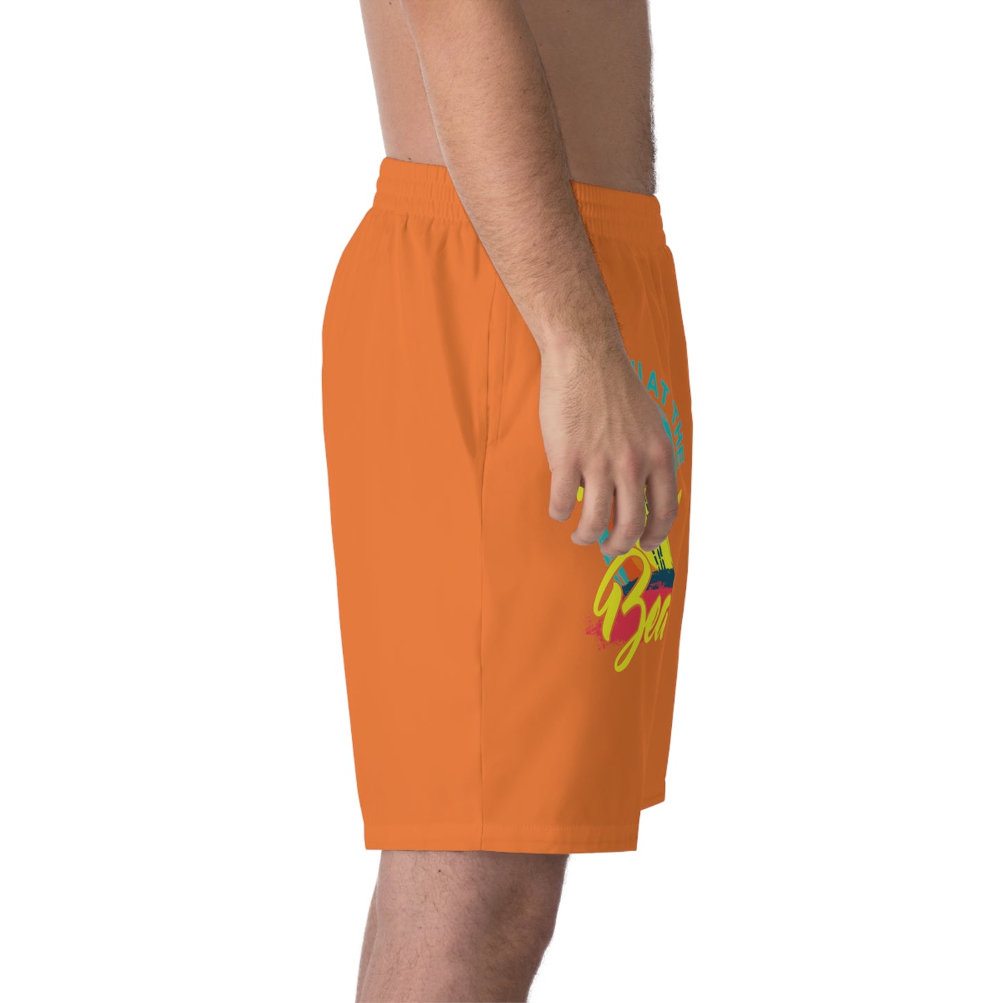Men's Elastic Beach Shorts (AOP)