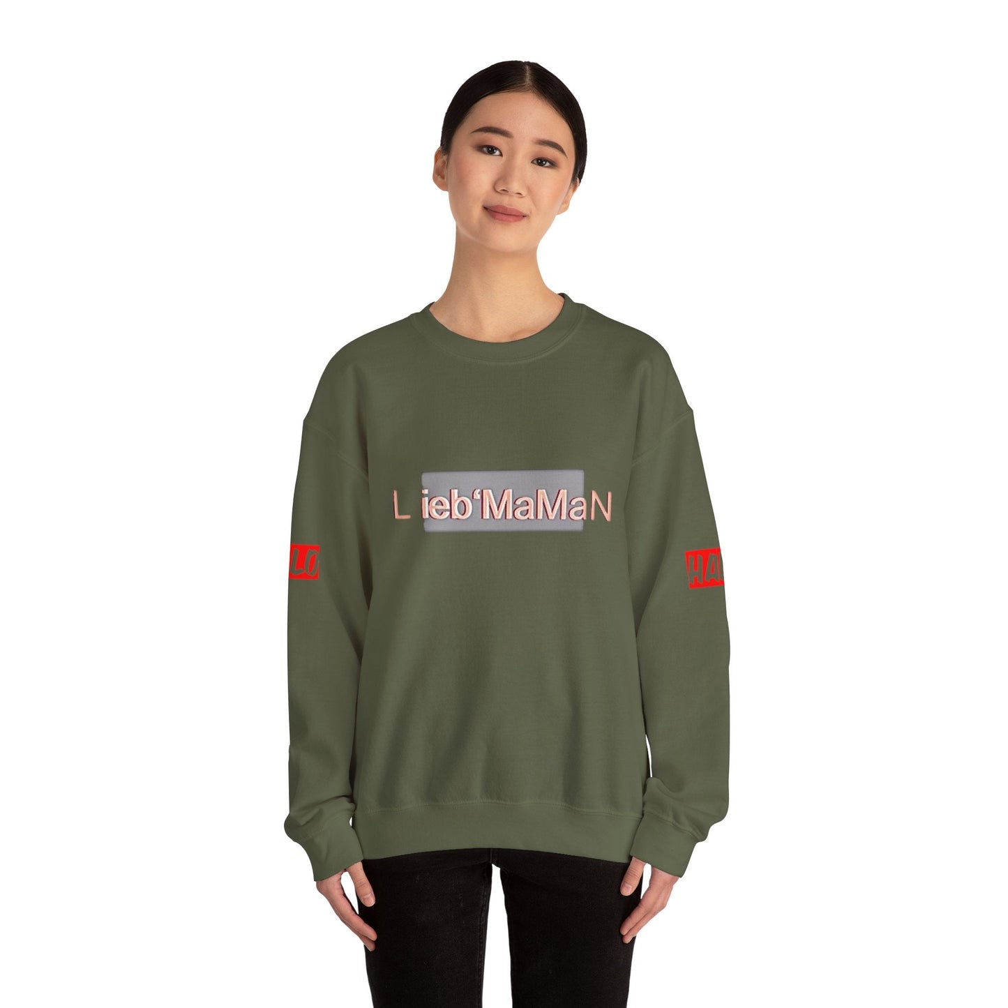 Lieb'MaMan Unisex Heavy Blend Crewneck Sweatshirt - Gift for Mom Printify