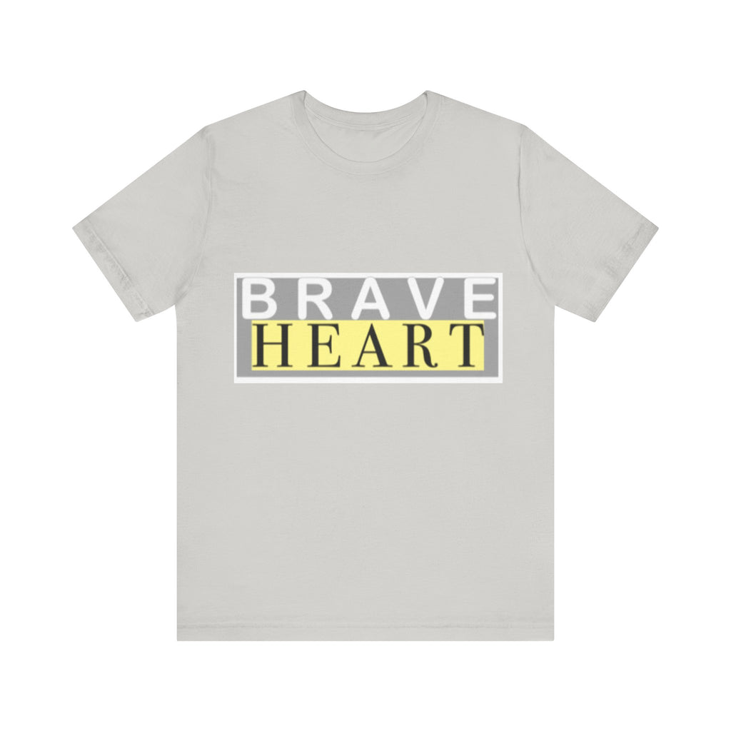 Brave Heart Unisex Tee, Inspirational T-Shirt, Gift for Champions, Casual Wear, Motivational Apparel