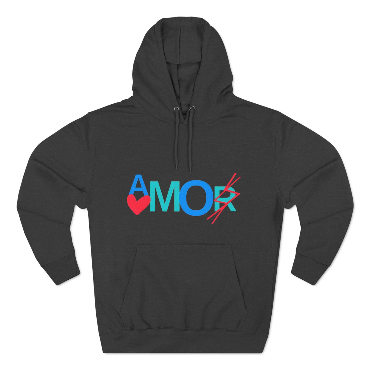 Amor Three-Panel Fleece Hoodie