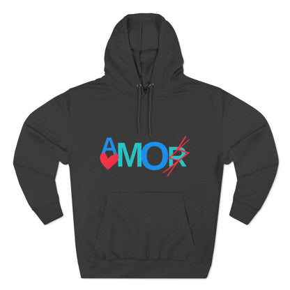 Amor Three-Panel Fleece Hoodie