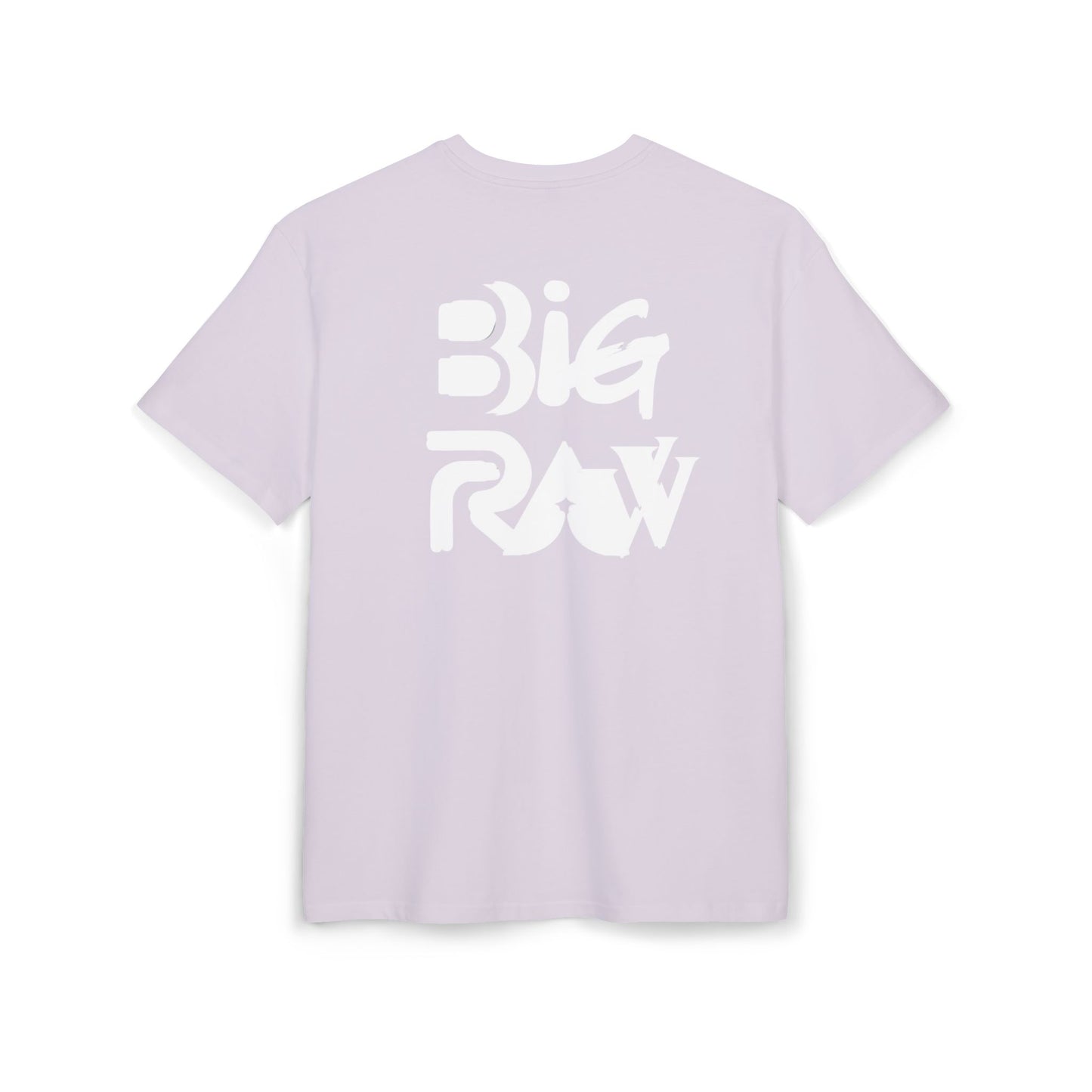 Oversize Tee Big Raw Print Unisex Heavy T-Shirt