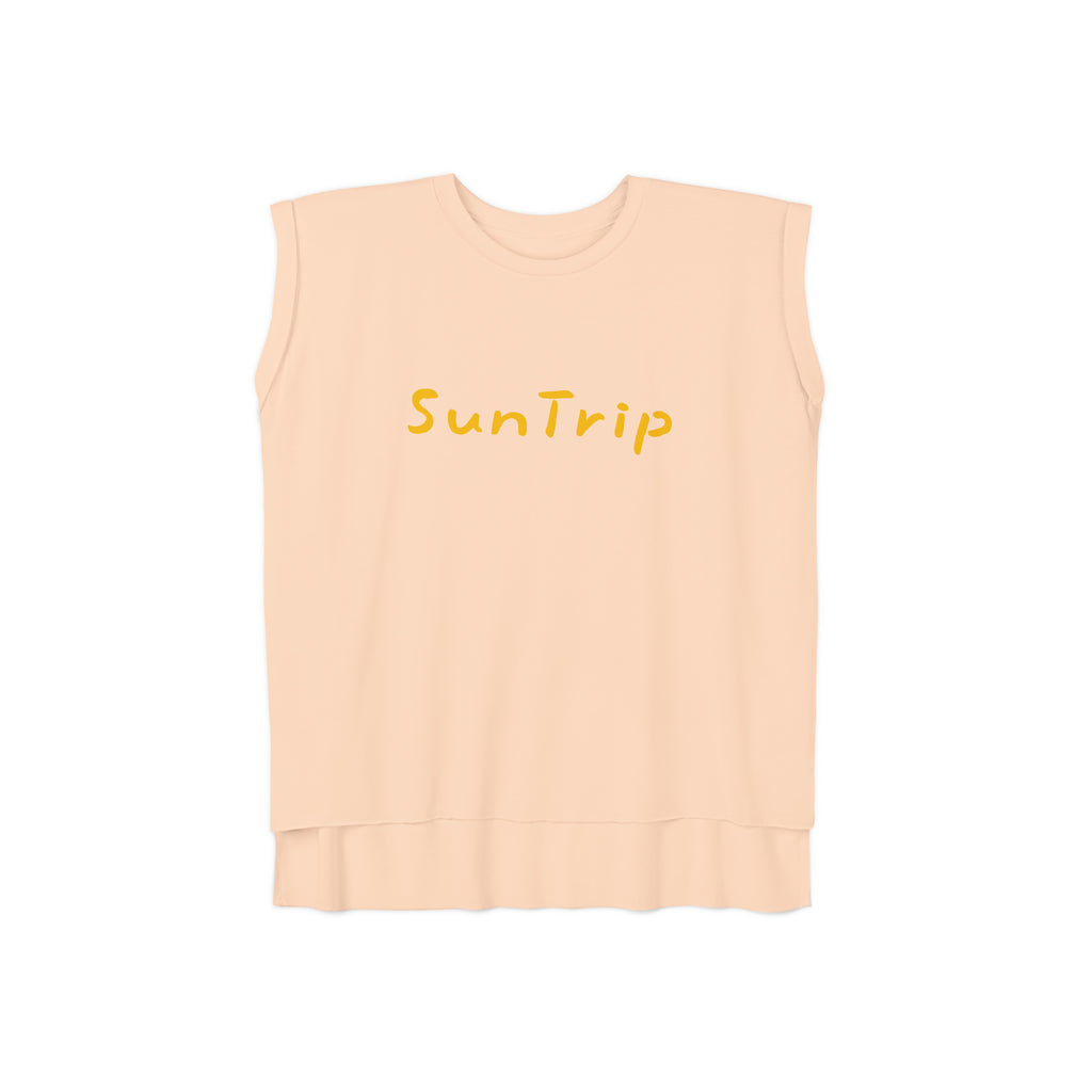 Women’s Flowy Rolled Cuffs Muscle Tee