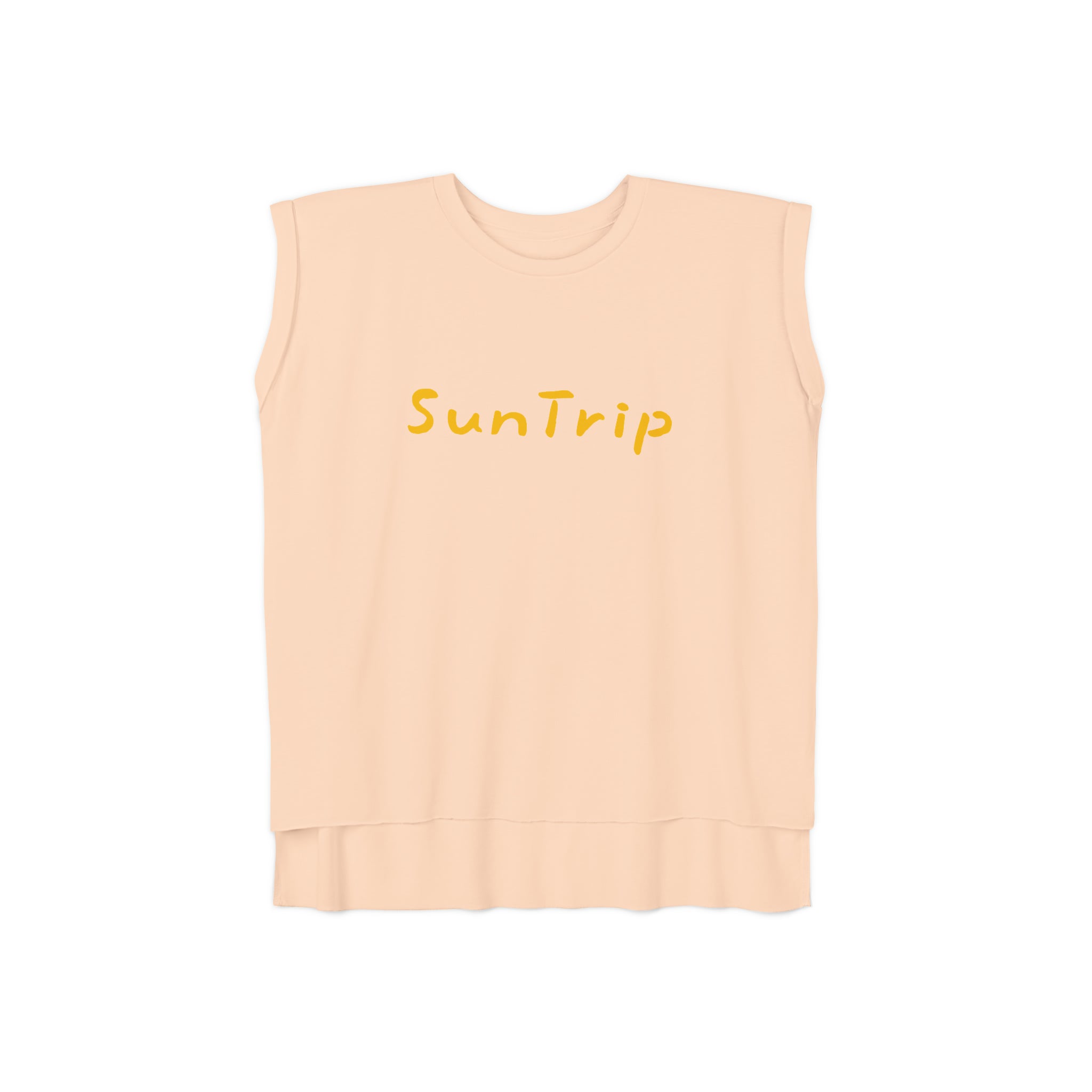 Women’s Flowy Rolled Cuffs Muscle Tee