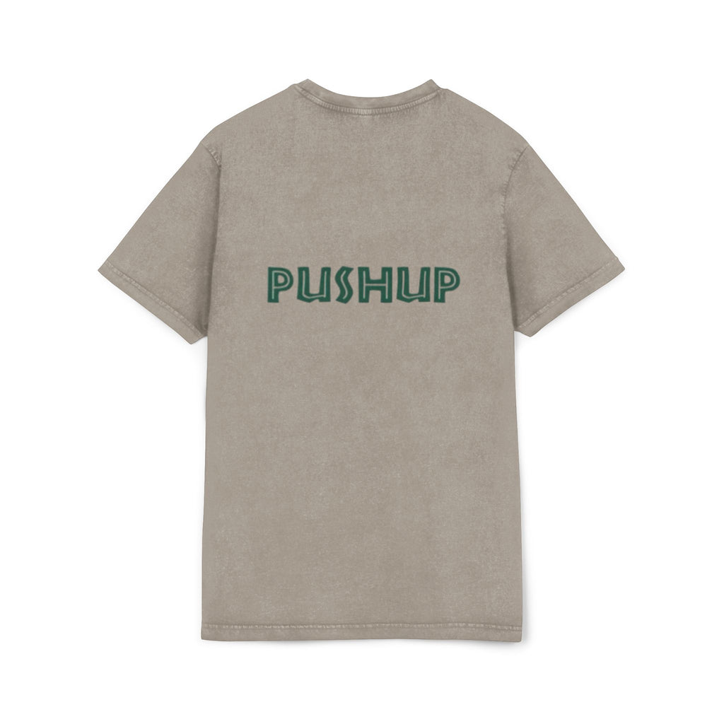 Acid Washed Pushup Tee - Unisex Vintage Style T-Shirt